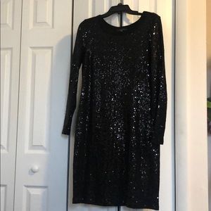 Karen Kane Black dress sparkly ✨ holiday glitter